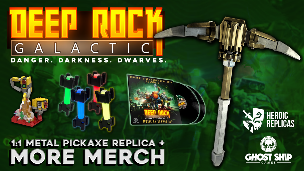 Deep Rock Galactic Metal Pickaxe Replica