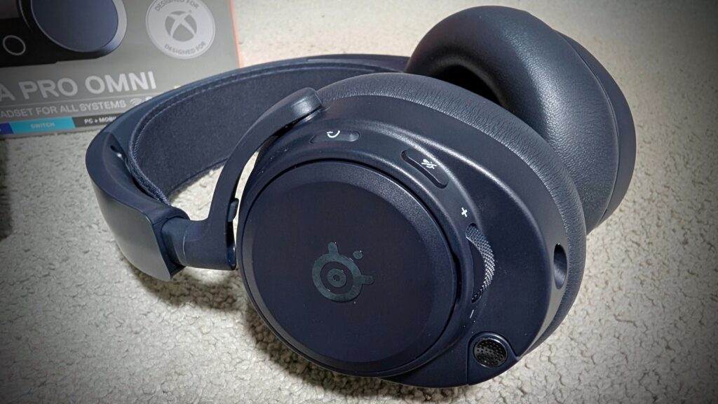 SteelSeries Arctis Nova Pro Omni headset close up